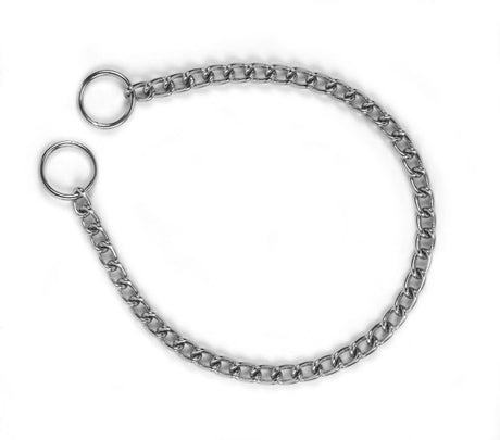 Producten halsketting slipketting hond enkel 4 mm 60 cm verchroomd