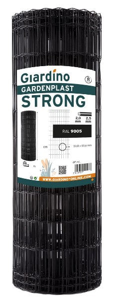 Giardino producten gaas gardenplast strong zwart 183m x 25m