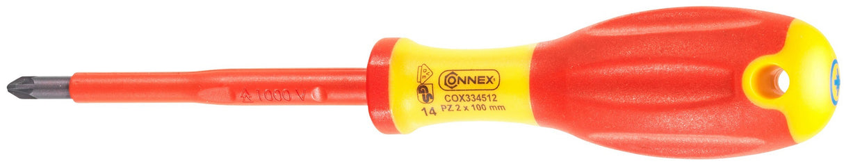 Connex producten schroevendraaier kruis pz2 100mm geisoleerd 1kv1c