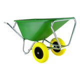 Fort producten kruiwagen f s 165l groen hdpe bak 2 wiel nooitmeerlek
