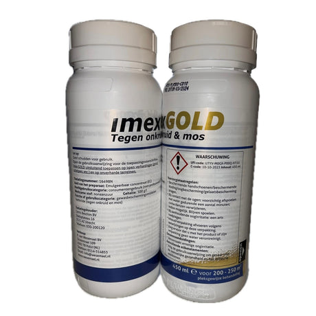 Producten imex gold tegen onkruid en mos 450ml