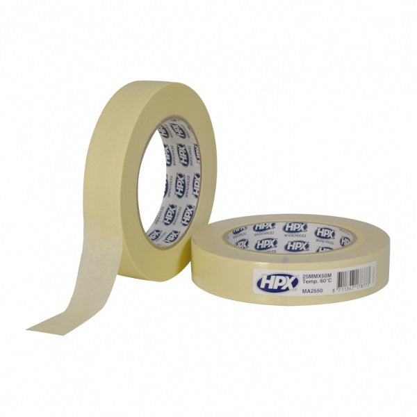 Hpx producten afplakband masking tape 60 c cr%c3%a8mewit 38mm x 50m