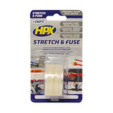 Hpx producten stretch fuse reparatietape silicone transparant 25mm x 3m