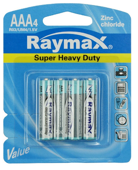 Raymax producten batterij penlite mini r03 zink aaa 15v a 4st