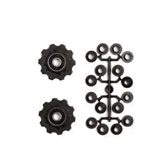 derailleurwieltjes 10 tanden 8S zwart 2 stuks