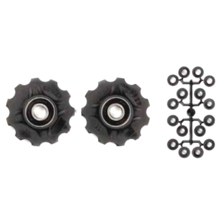 derailleurwieltjes 11 tanden 7-11V zwart 2 stuks