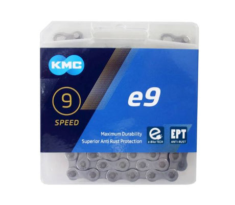 KMC E9 EPT Fietsketting 136 schakels Zilver