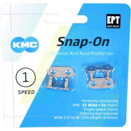 KMC Kettingschakel - Snap-on - 1 8 - 8,60mm - Zilver