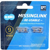 KMC Kettingschakel X9 1 2x11 128 - Zilver