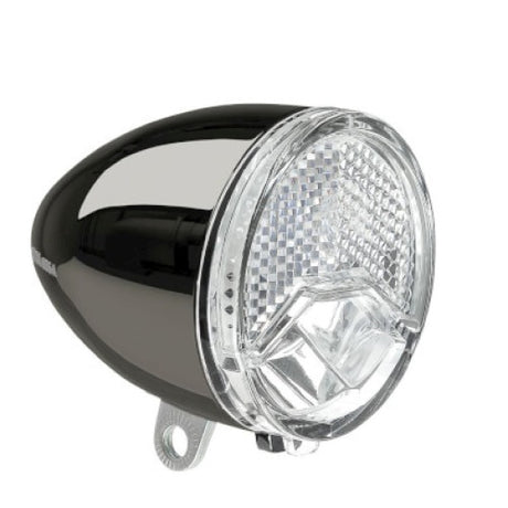 Axa koplamp 606 naafdynamo automaat dark chroom