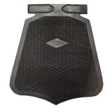 Spatlap Classic ombuig 21 x 19 cm zwart
