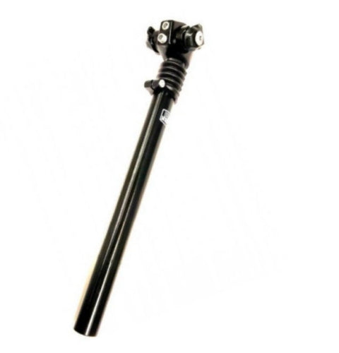 geveerde zadelpen ATB , 2 bouts bevestiging. 27.2 zwart 300mm