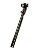 geveerde zadelpen ATB , 2 bouts bevestiging. 27.2 zwart 300mm