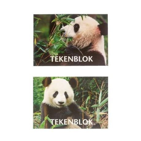 Papyrus tekenboek a5 panda 14,8x 21 cm 10 st