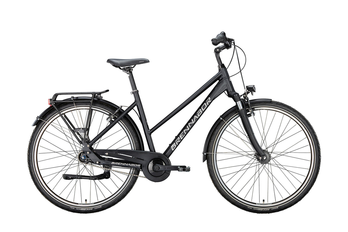 Brennabor trekkingfiets t-42 mod. 24 bike trekking t-42 28 55 trap. 7sp.black white