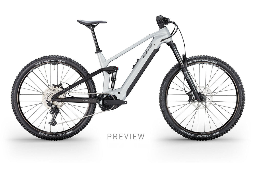 Conway elektrische mtb full-suspension xyron st 4.0 (#2) erad xyron st 4.0 men 29 l 12g alu raw black