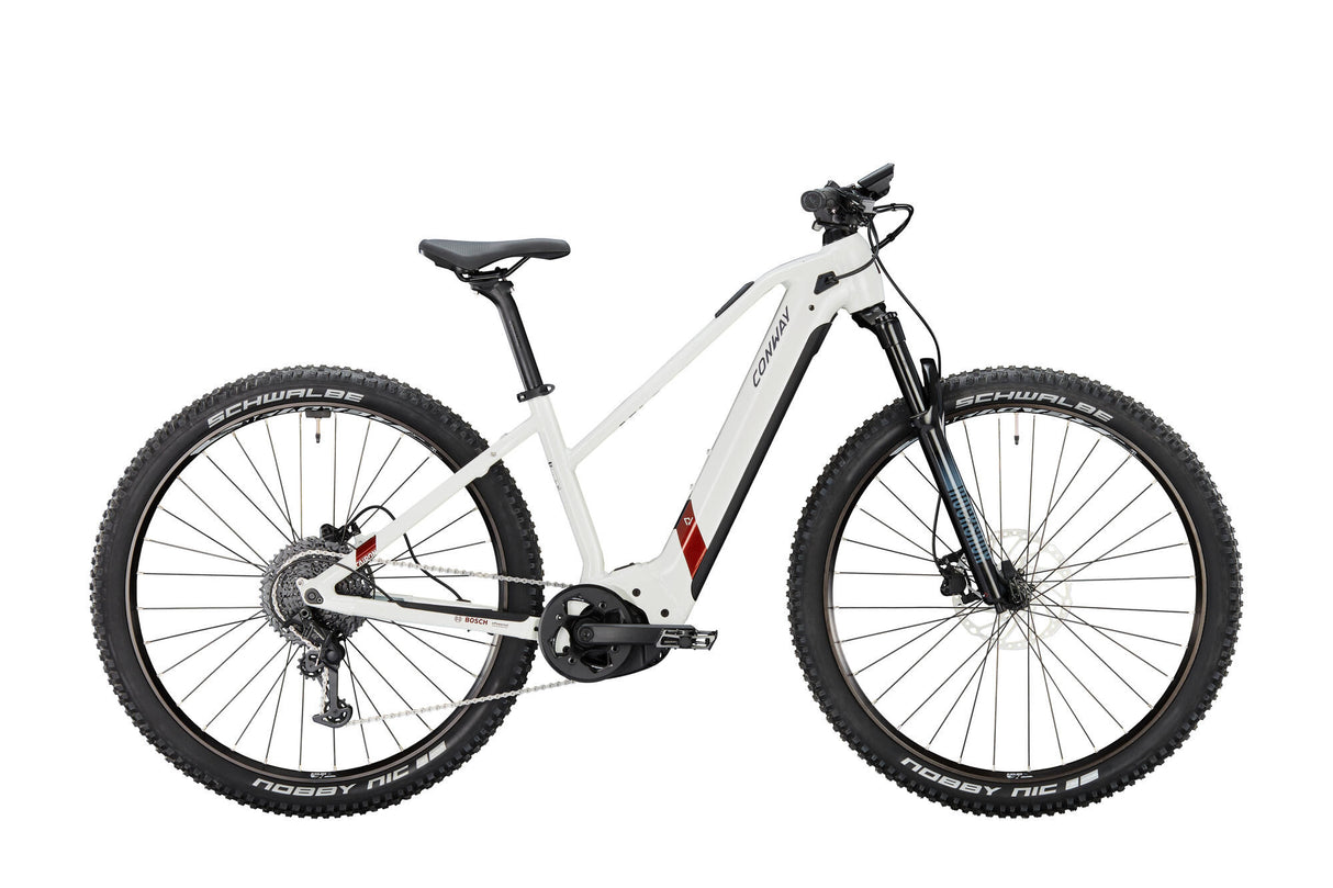 Conway elektrische mtb hardtail cairon s 8.0 mod. 23 ebike conw.cairon s 8.0 29 41 trap.11sp white cop