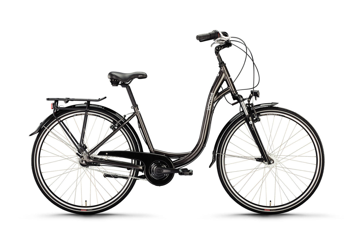 Victoria stadsfiets classic 7 mod. 24 bike vict.classic 7 28 45 low entry 7sp anthr.