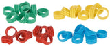 Producten kippenringen 16mm rood 20 stuks