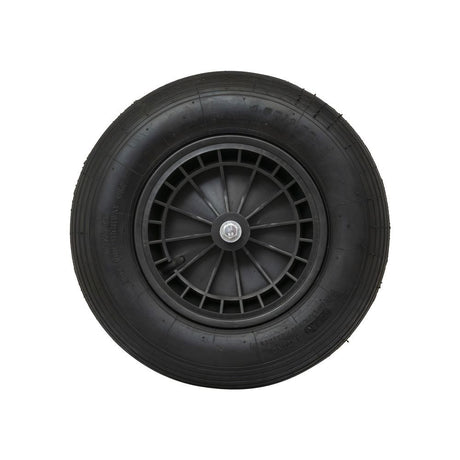 Producten wiel 4 00x8 2ply band kunststof velg zwart as 13cm mm