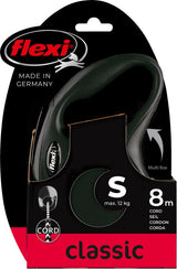 Flexi producten rollijn new classic koord zwart s8 meter tot 12kg