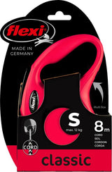 Flexi producten rollijn new classic koord rood s8 meter tot 12kg