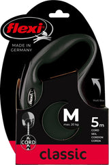 Flexi producten rollijn new classic koord zwart m5 meter tot 20kg