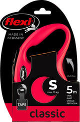 Flexi producten rollijn new classic band rood s5 meter tot 15kg