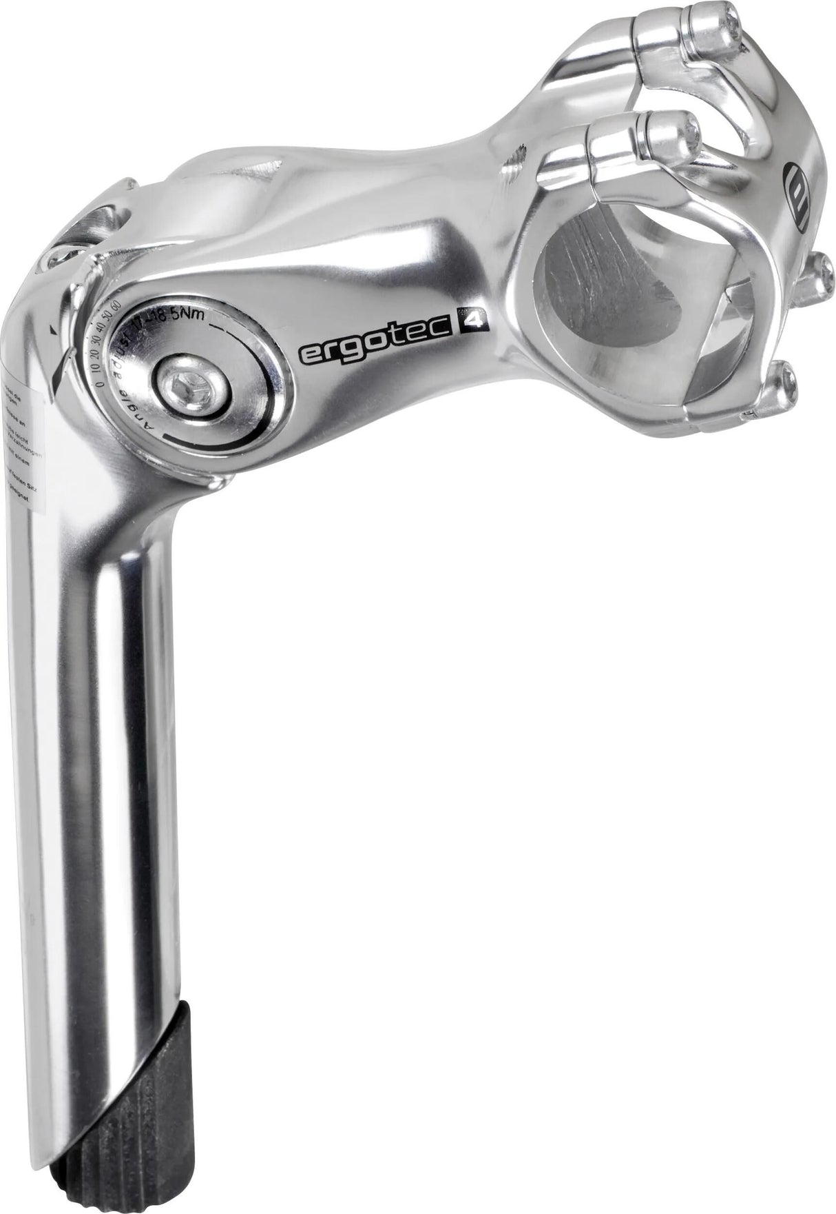 Ergotec stuurpen octopus 2 verstelbaar 31.8mm 110mm zilver