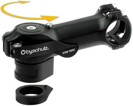 By,schulz stuurpen stem twist sds stem stem twist sds 90 31,8mm,alu,black