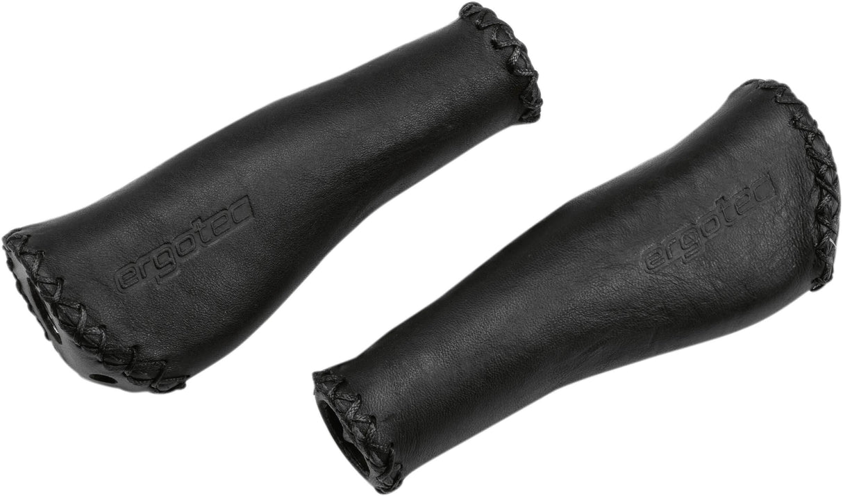 Ergotec Handvatten Monaco Leer Lang Lang Zwart