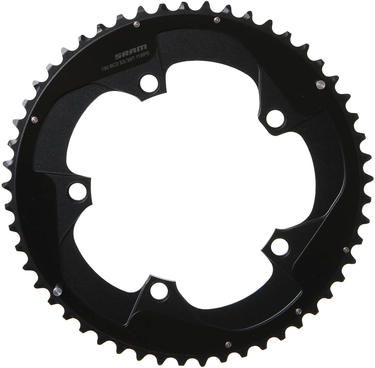 Sram kettingblad road double chain ring roaddoub. 53t alu f. red black