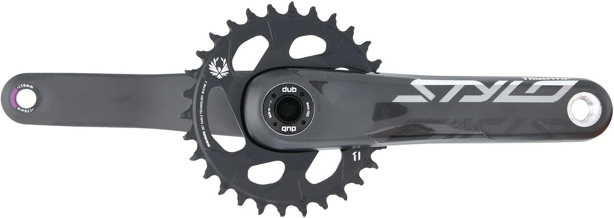 Truvativ kettenradgarnitur stylo carbon eagle crank set stylo car.eagle 30t.dub fatbike