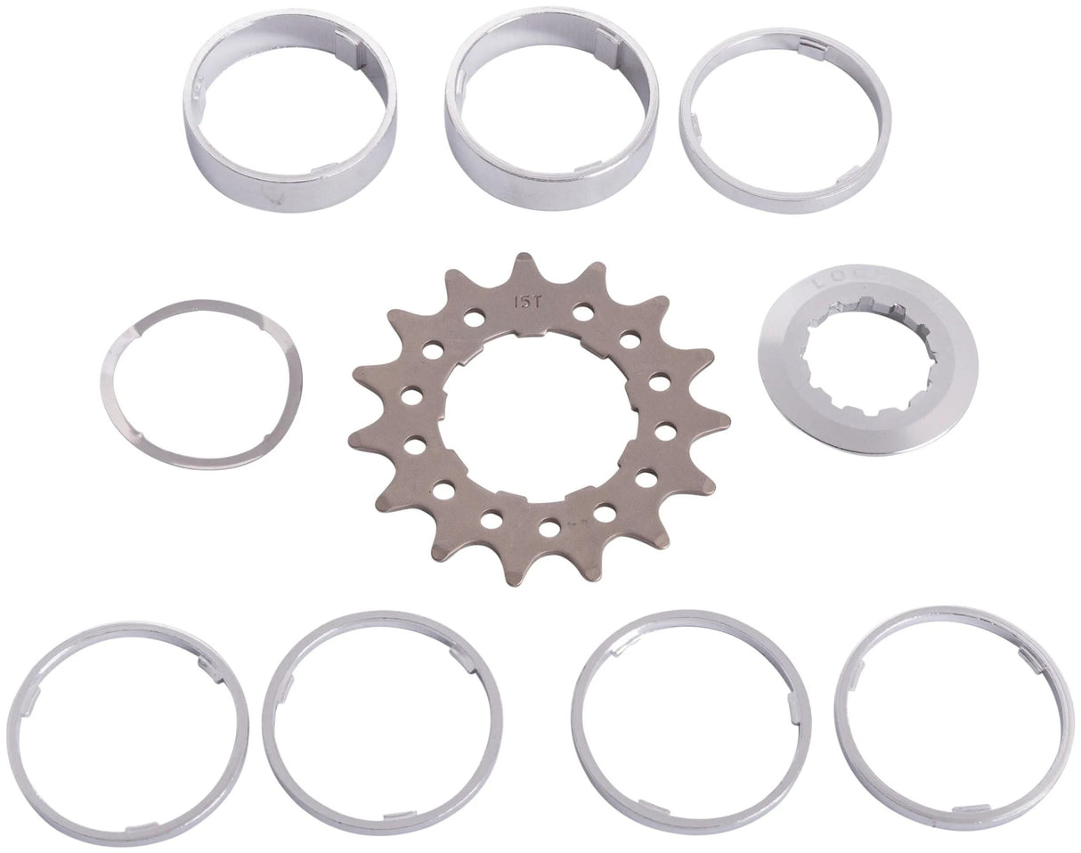 Point steek-tandwiel sprocket w.spacer set 15t