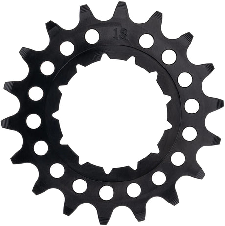 Kmc steck-zahnkranz sprocket rohloff 1 2 x 1 8 18z, aluminum