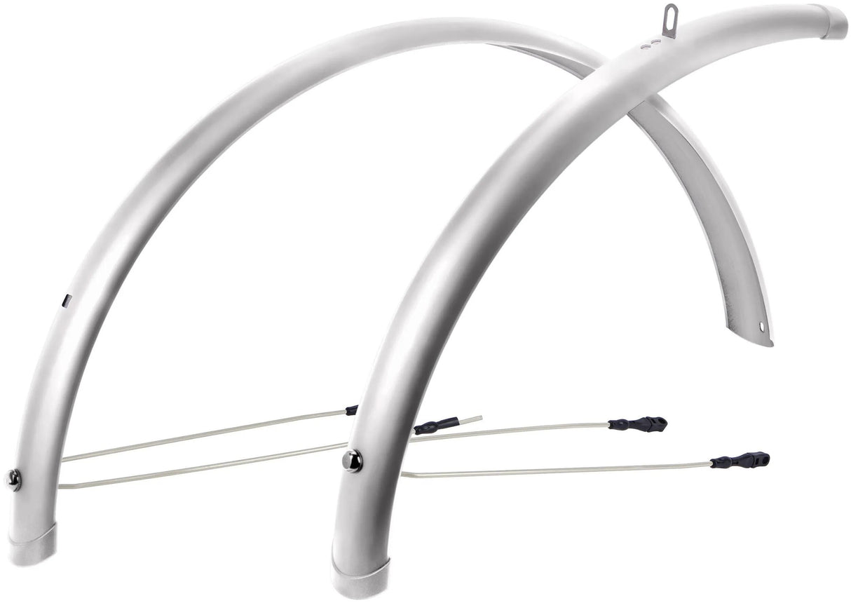 Contec spatbordset splash protect ct fender splash prot. 26 60mm silver shiny