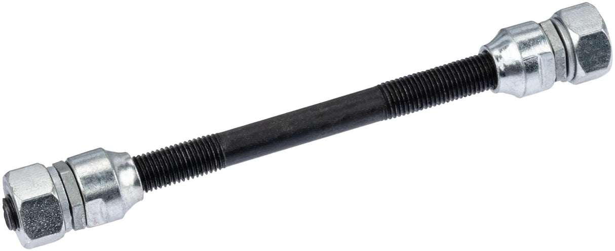 Pieper vooras mp fr.wheel axle 127mm long 2xfixed