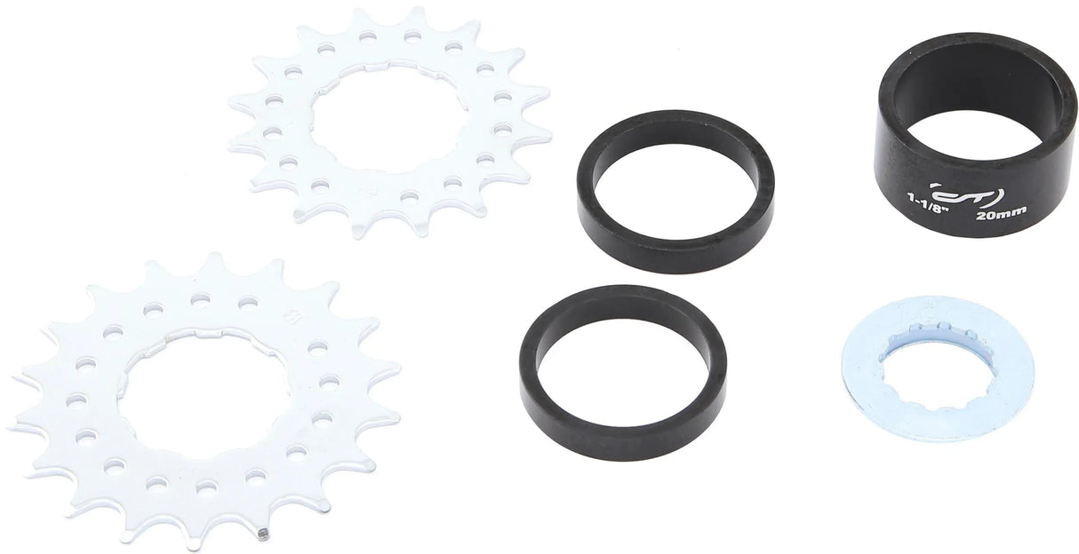 Contec singlespeed adapter ad-one speed ct adap. set ad-one speed for singlespeed 16 18t