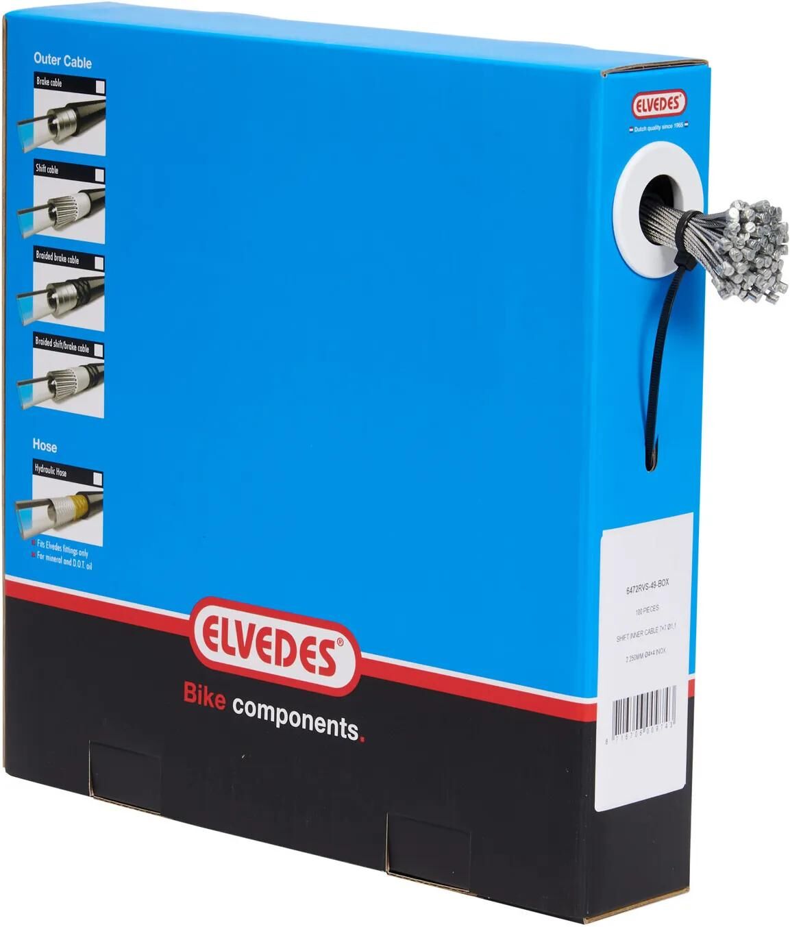 Elvedes versnellings-binnenkabel 49 strands derail.inner cable 2250mm