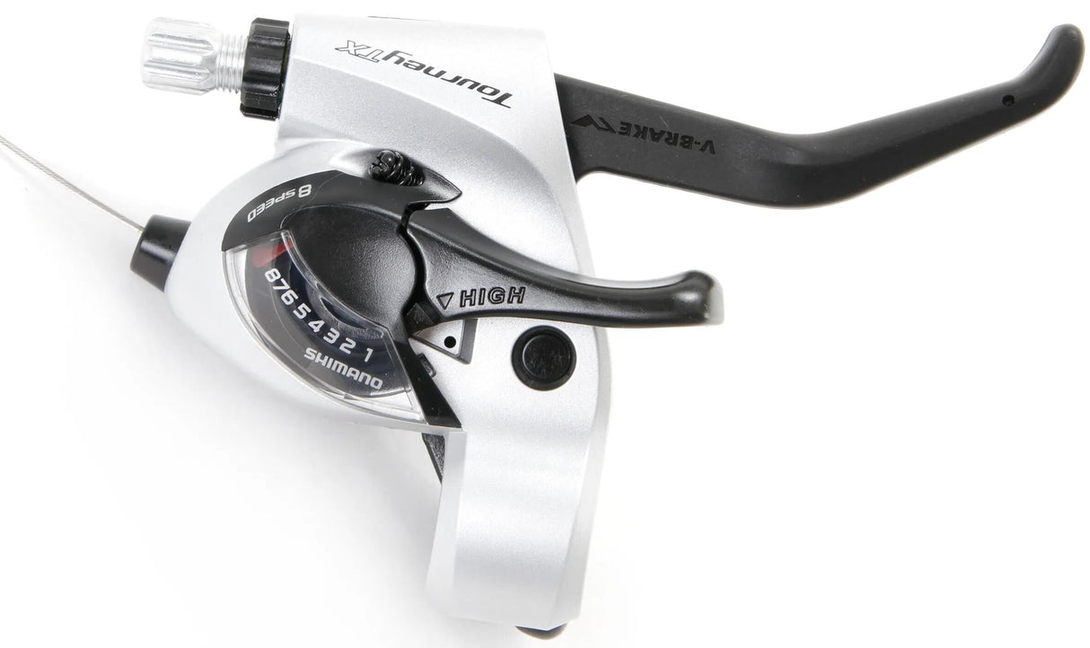 Shimano schakel- remhendel tourney tx st-tx 800 shim.shift br.lever tour. tx800 8sp 2f sil.
