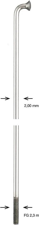 Alpina speiche spoke zinc 2x276 mm
