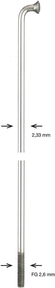 Alpina spaak spoke zinc 2,34x258 mm