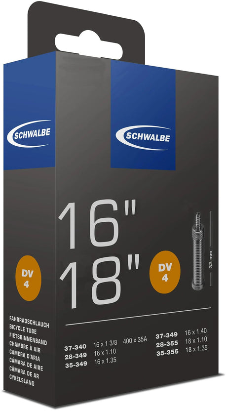 Schwalbe Binnenband dv4 16 18 inch 28 37-340 355 32 mm