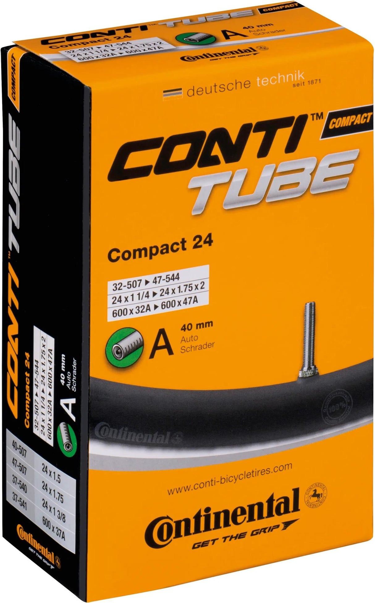 Continental binnenband compact 24 conti tube compact 24 32 47-507 544 a40