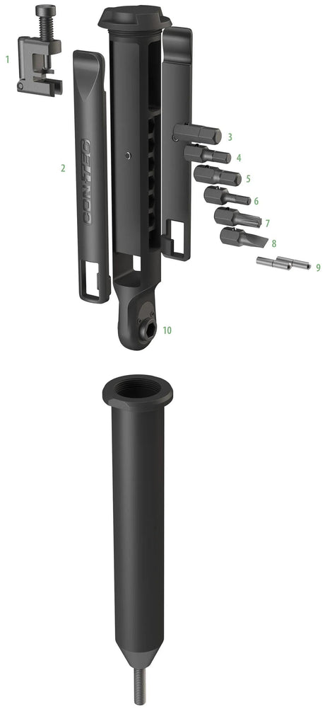 Contec multifunktionswerkzeug treasure fork ct multitool treasure fork 10 functions