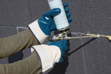 Keron producten handschoen blauw nbr met kap