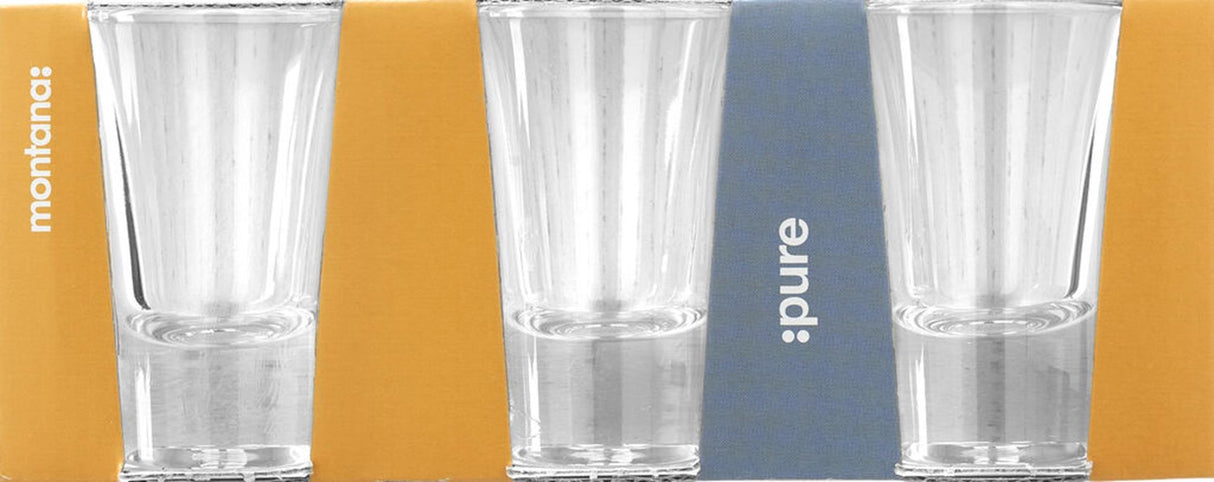 Montana pure shotglas 3-delig 40ml