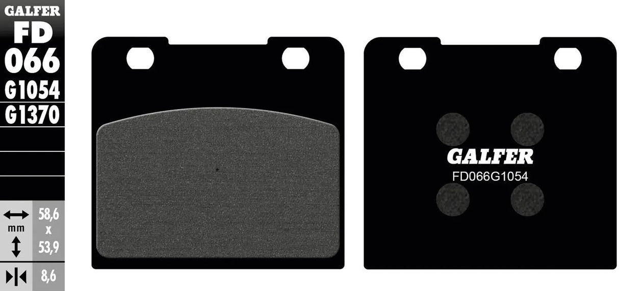 Galfer remblokken fd066 brake pad fd066 g1054 organic