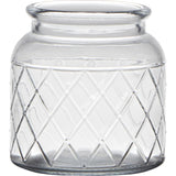 Hakbijl glass brussel vaas glas met motief ø10xh10,5cm