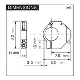 Daytona usb-stopcontact slim-mount usb-slim-mount type-c sw 18w